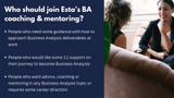 Business Analysis Coaching & Mentoring Service (1 session)