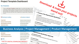 50 PROJECT TEMPLATES | BUSINESS ANALYSIS & PROJECT MANAGEMENT