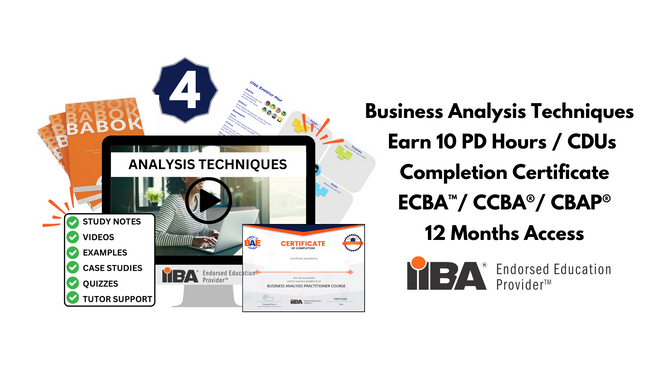 BUSINESS ANALYSIS TRAINING: 5 COURSE BUNDLE – Business Analysis Excellence