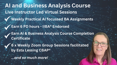 AI AND BUSINESS ANALYSIS | LIVE 6-WEEKLY SESSIONS | AI COLLABORATION FRAMEWORK |